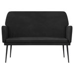 Casa si Gradina - Mobilier - Canapele si coltare - Banchete - Banca, negru, 108x79x79 cm, catifea - Infinity.ro