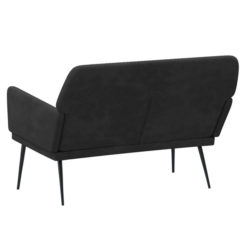 Casa si Gradina - Mobilier - Canapele si coltare - Banchete - Banca, negru, 108x79x79 cm, catifea - Infinity.ro