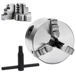 Casa si Gradina - Constructii - Scule electrice si accesorii - Menghine si cleme fixare - Mandrina de strung cu 3 falci, 80 mm, otel - Infinity.ro