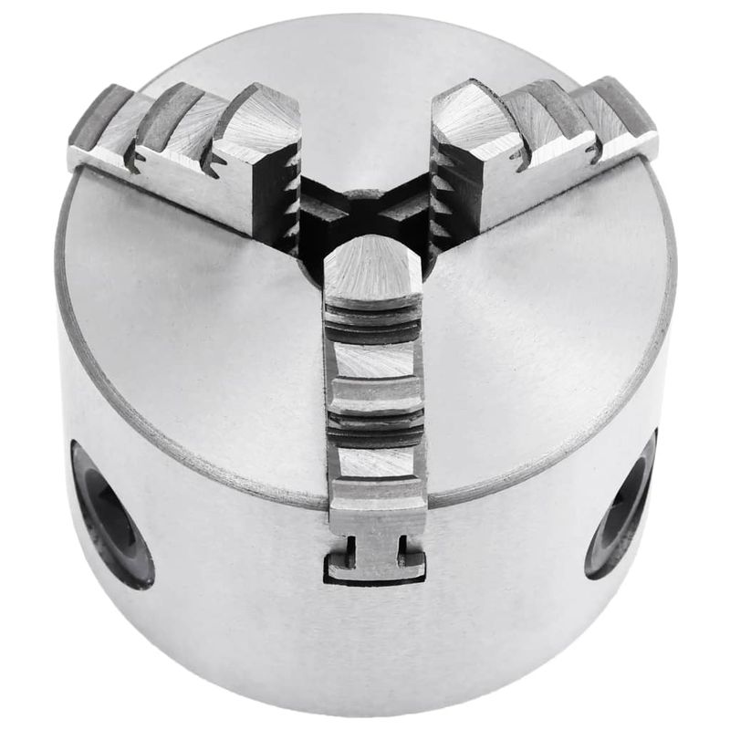 Casa si Gradina - Constructii - Scule electrice si accesorii - Menghine si cleme fixare - Mandrina de strung cu 3 falci, 80 mm, otel - Infinity.ro