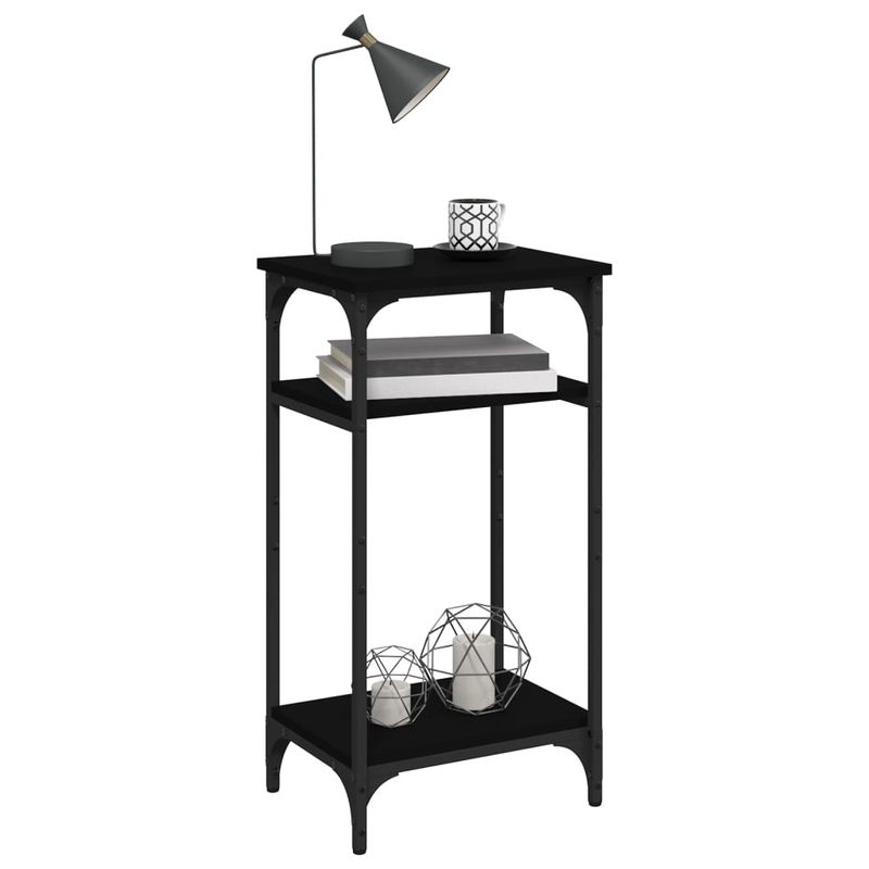 Casa si Gradina - Mobilier - Mese si birouri - Mese living - Masuta laterala, negru, 40x30x75 cm, lemn prelucrat - Infinity.ro