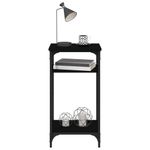 Casa si Gradina - Mobilier - Mese si birouri - Mese living - Masuta laterala, negru, 40x30x75 cm, lemn prelucrat - Infinity.ro
