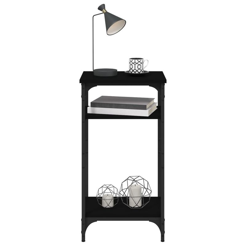 Casa si Gradina - Mobilier - Mese si birouri - Mese living - Masuta laterala, negru, 40x30x75 cm, lemn prelucrat - Infinity.ro
