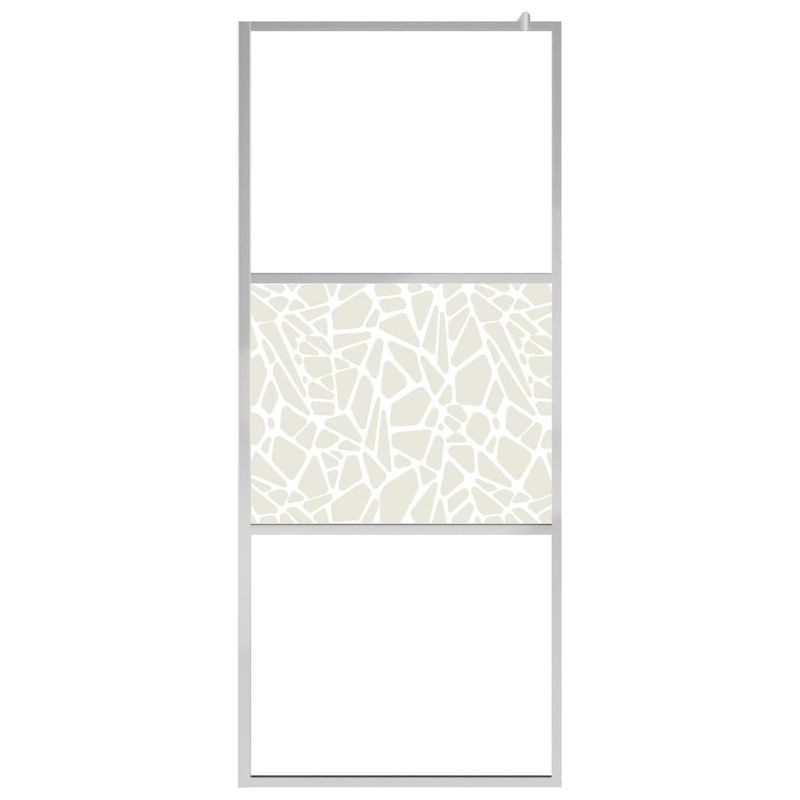 Casa si Gradina - Sanitare - Cazi si cabine de dus - Paravane si usi - Paravan de dus walk-in, 90 x 195 cm, sticla ESG, model piatra - Infinity.ro