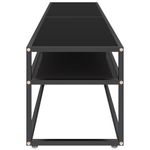 Casa si Gradina - Mobilier - Comode si corpuri - Comode - Comoda TV, negru, 180x40x40,5 cm, sticla securizata - Infinity.ro