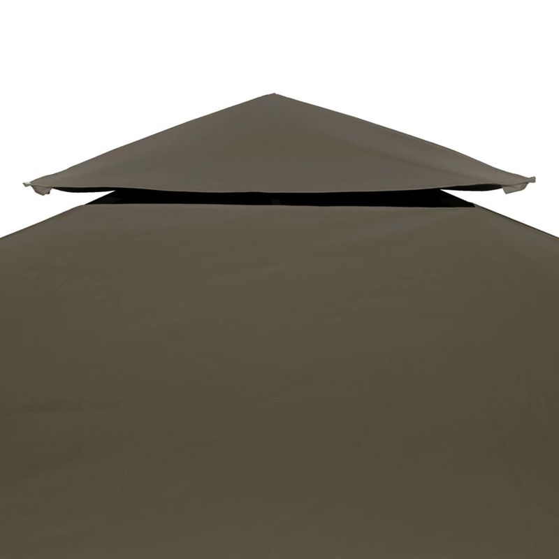 Casa si Gradina - Gradina si terasa - Umbrele si pavilioane - Pavilioane - Copertina rezerva acoperis pavilion, 2 niveluri, gri taupe, 3x3 m, 310 g/m² - Infinity.ro