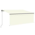 Casa si Gradina - Gradina si terasa - Umbrele si pavilioane - Umbrele - Copertina retractabila automat cu stor, crem, 3,5x2,5 m - Infinity.ro