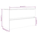 Casa si Gradina - Mobilier - Seturi de mobilier - Seturi baie - Dulap de chiuveta, stejar fumuriu, 80x38,5x45 cm, lemn prelucrat - Infinity.ro