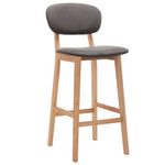 Casa si Gradina - Mobilier - Scaune si fotolii - Scaune - Scaune de bar, 2 buc., gri deschis, material textil - Infinity.ro