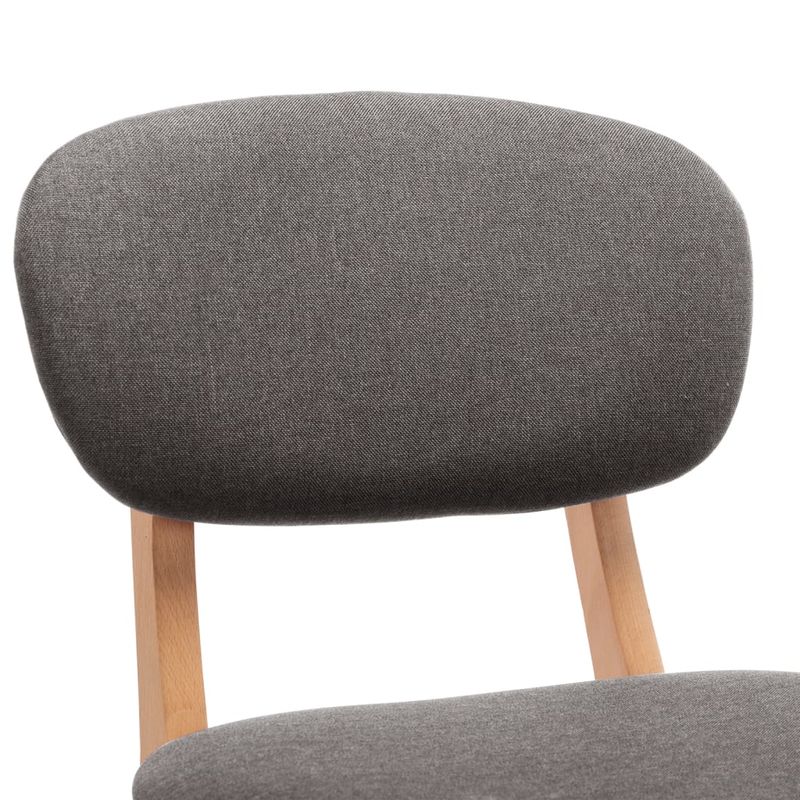 Casa si Gradina - Mobilier - Scaune si fotolii - Scaune - Scaune de bar, 2 buc., gri deschis, material textil - Infinity.ro