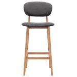 Casa si Gradina - Mobilier - Scaune si fotolii - Scaune - Scaune de bar, 2 buc., gri inchis, material textil - Infinity.ro