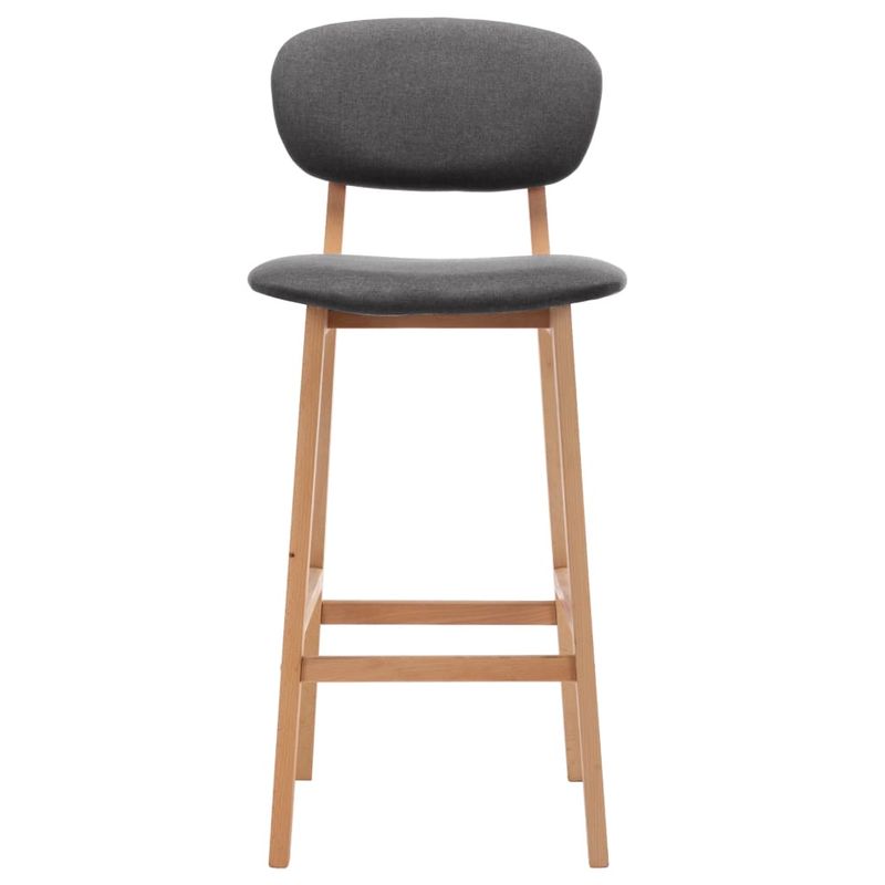 Casa si Gradina - Mobilier - Scaune si fotolii - Scaune - Scaune de bar, 2 buc., gri inchis, material textil - Infinity.ro