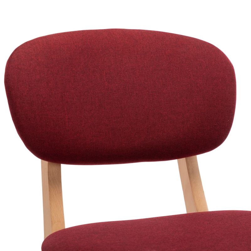 Casa si Gradina - Mobilier - Scaune si fotolii - Scaune - Scaune de bar, 2 buc., rosu vin, material textil - Infinity.ro