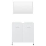 Casa si Gradina - Mobilier - Seturi de mobilier - Seturi baie - Set de mobilier de baie, alb, lemn prelucrat - Infinity.ro