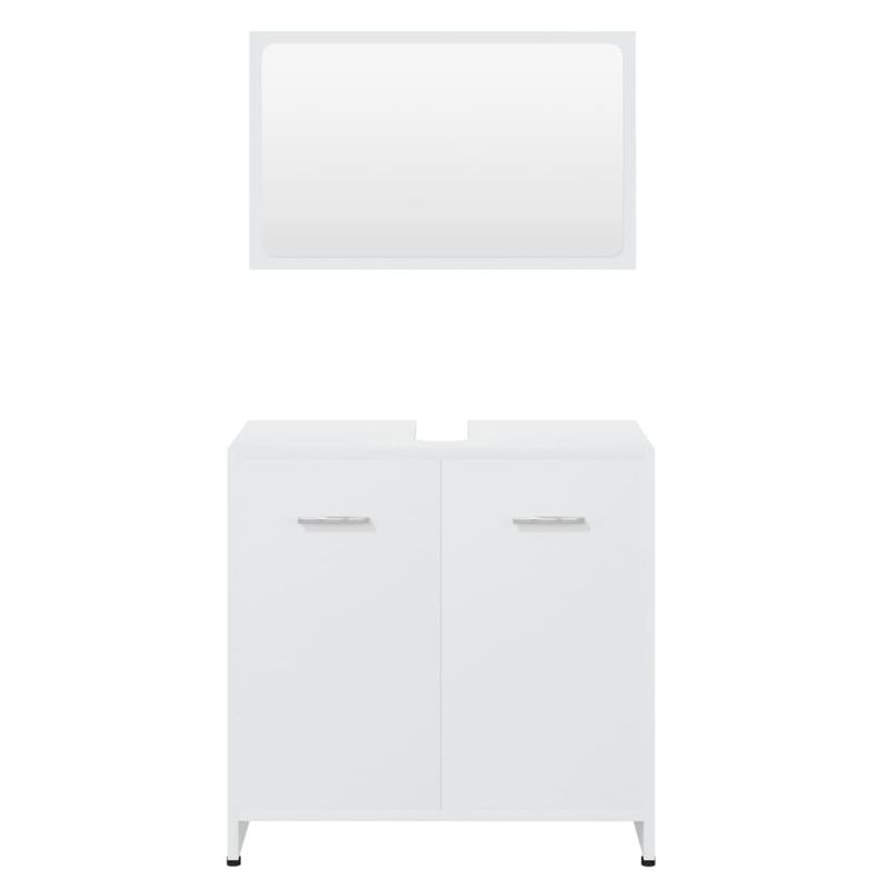 Casa si Gradina - Mobilier - Seturi de mobilier - Seturi baie - Set de mobilier de baie, alb, lemn prelucrat - Infinity.ro