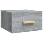 Casa si Gradina - Mobilier - Comode si corpuri - Noptiere - Noptiera de perete gri Sonoma 35x35x20 cm - Infinity.ro