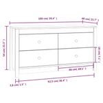 Casa si Gradina - Mobilier - Comode si corpuri - Comode - Dulap lateral, 100x40x54 cm, lemn masiv de pin - Infinity.ro