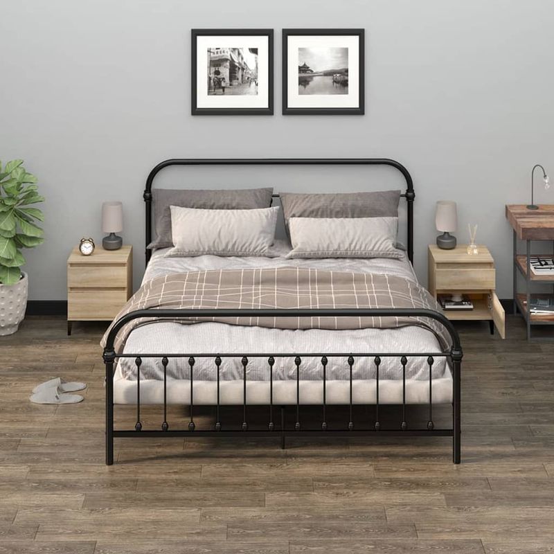 Casa si Gradina - Mobilier - Comode si corpuri - Noptiere - Noptiere, 2 buc., stejar sonoma, 40x35x50 cm - Infinity.ro