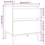 Casa si Gradina - Mobilier - Comode si corpuri - Noptiere - Noptiere, 2 buc., stejar sonoma, 40x35x50 cm - Infinity.ro