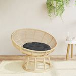 Casa si Gradina - Textile si covoare - Perne si pilote - Perne decorative - Perna rotunda negru, Ø 60 x11 cm, tesatura Oxford - Infinity.ro