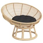 Casa si Gradina - Textile si covoare - Perne si pilote - Perne decorative - Perna rotunda negru, Ø 60 x11 cm, tesatura Oxford - Infinity.ro