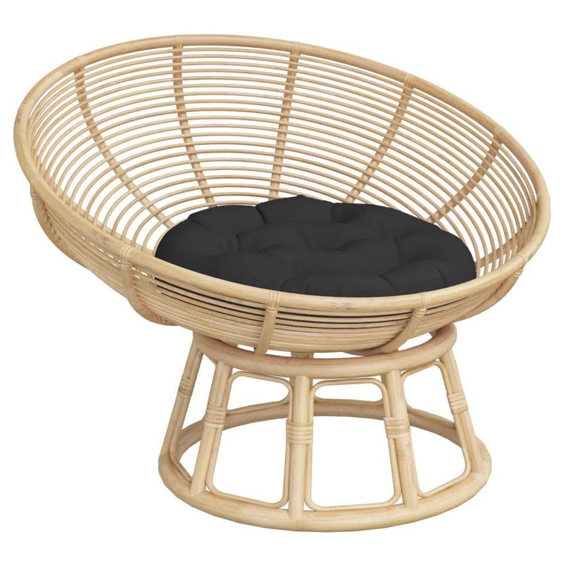 Casa si Gradina - Textile si covoare - Perne si pilote - Perne decorative - Perna rotunda negru, Ø 60 x11 cm, tesatura Oxford - Infinity.ro