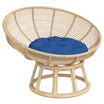 Casa si Gradina - Textile si covoare - Perne si pilote - Perne decorative - Perna rotunda albastru regal, Ø 60 x11 cm, tesatura Oxford - Infinity.ro