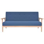 Casa si Gradina - Mobilier - Canapele si coltare - Canapele - Canapea cu 3 locuri, albastru, material textil - Infinity.ro