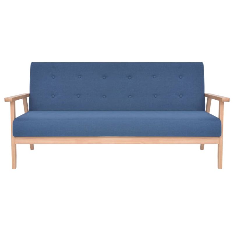 Casa si Gradina - Mobilier - Canapele si coltare - Canapele - Canapea cu 3 locuri, albastru, material textil - Infinity.ro