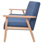 Casa si Gradina - Mobilier - Canapele si coltare - Canapele - Canapea cu 3 locuri, albastru, material textil - Infinity.ro