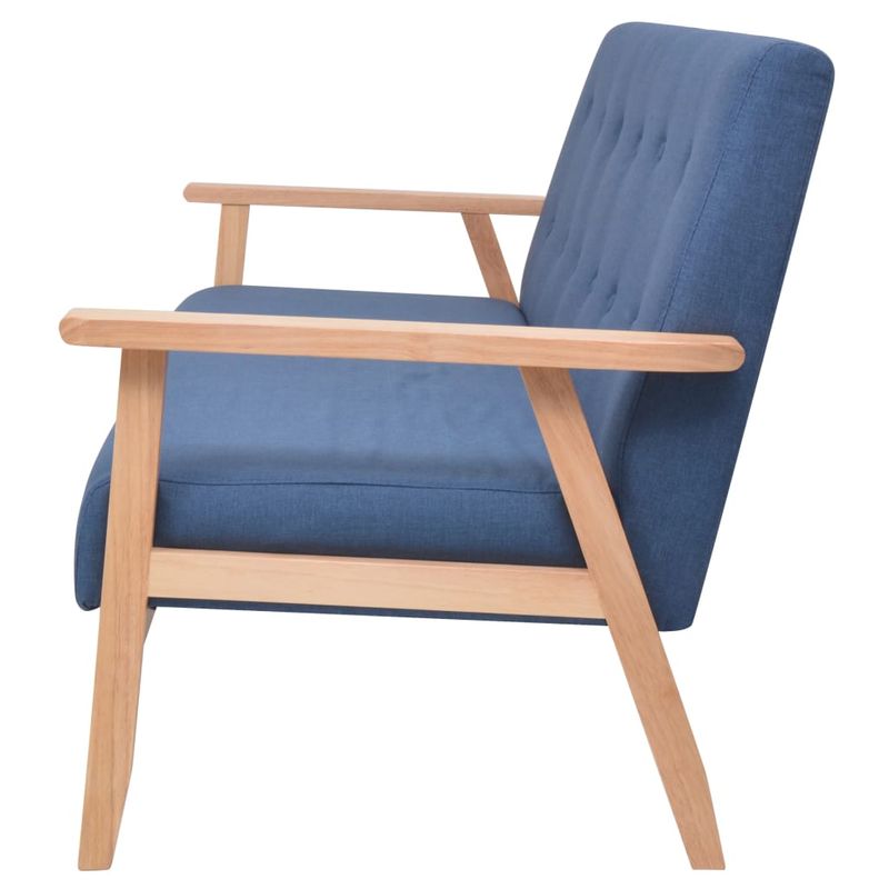 Casa si Gradina - Mobilier - Canapele si coltare - Canapele - Canapea cu 3 locuri, albastru, material textil - Infinity.ro