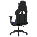 Casa si Gradina - Mobilier - Scaune si fotolii - Scaune - Scaun de gaming masaj/suport picioare negru/albastru piele eco - Infinity.ro