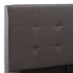 Casa si Gradina - Mobilier - Paturi si accesorii - Paturi - Cadru pat hidraulic cu lada gri 90x200 cm, piele ecologica - Infinity.ro