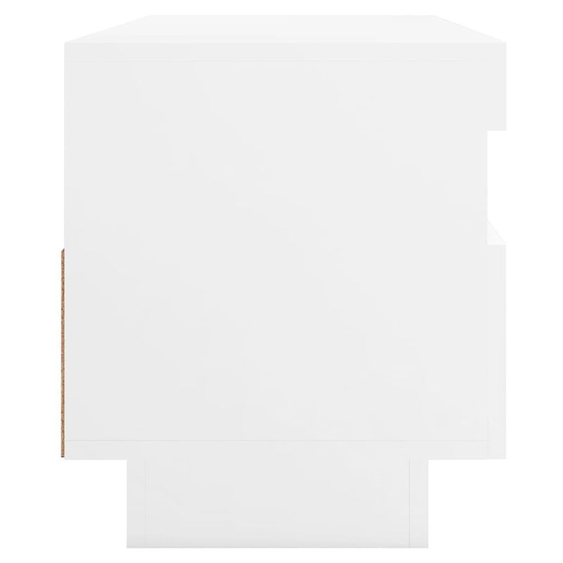Casa si Gradina - Mobilier - Comode si corpuri - Comode - Comoda TV cu lumini LED, alb, 100x35x40 cm - Infinity.ro