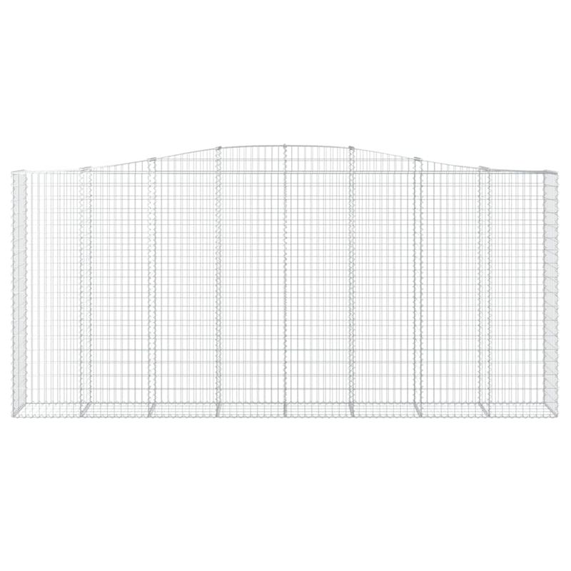 Casa si Gradina - Gradina si terasa - Garduri, panouri si accesorii - Cos gabion arcuit, 400x50x180/200 cm, fier galvanizat, cantitate în pachet: 1 - Infinity.ro