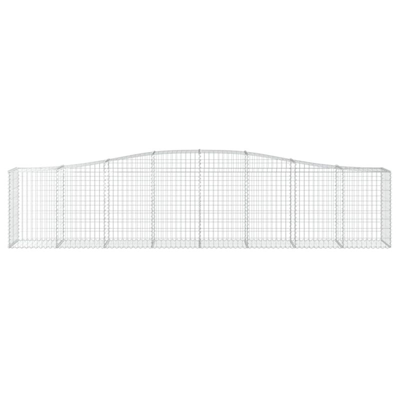 Casa si Gradina - Gradina si terasa - Garduri, panouri si accesorii - Cos gabion arcuit, 400x50x80/100 cm, fier galvanizat, cantitate în pachet: 3 - Infinity.ro