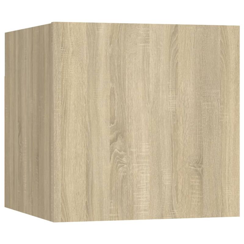 Casa si Gradina - Mobilier - Comode si corpuri - Comode - Dulap TV montaj pe perete, 5x30x30 cm, stejar sonoma, cantitate în pachet: 4 - Infinity.ro