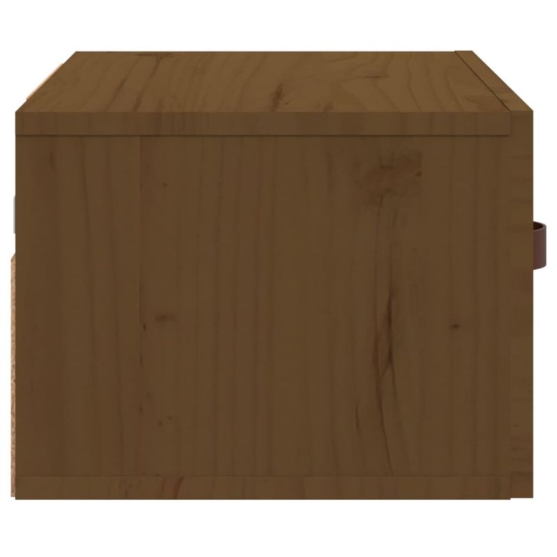 Casa si Gradina - Mobilier - Comode si corpuri - Noptiere - Noptiera de perete, maro miere, 40x29,5x22 cm - Infinity.ro