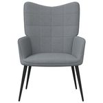 Casa si Gradina - Mobilier - Scaune si fotolii - Scaune - Scaun de relaxare, gri deschis, material textil - Infinity.ro