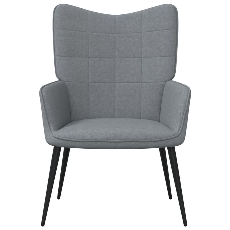 Casa si Gradina - Mobilier - Scaune si fotolii - Scaune - Scaun de relaxare, gri deschis, material textil - Infinity.ro