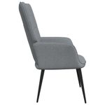 Casa si Gradina - Mobilier - Scaune si fotolii - Scaune - Scaun de relaxare, gri deschis, material textil - Infinity.ro