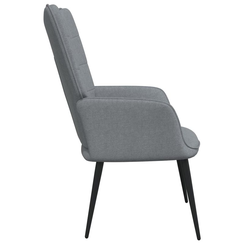 Casa si Gradina - Mobilier - Scaune si fotolii - Scaune - Scaun de relaxare, gri deschis, material textil - Infinity.ro