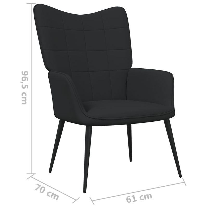 Casa si Gradina - Mobilier - Scaune si fotolii - Scaune - Scaun de relaxare, negru, material textil - Infinity.ro