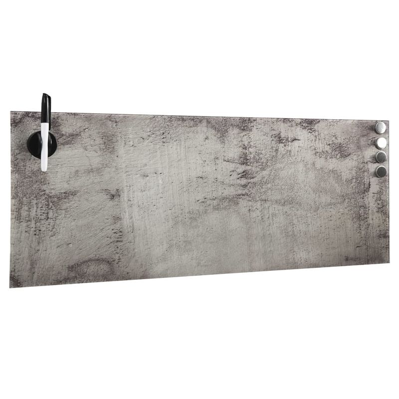 Carti si Birotica - Birotica - Accesorii de birou - Table si clipboard-uri - Tabla magnetica de perete, 60 x 20 cm, sticla, beton - Infinity.ro