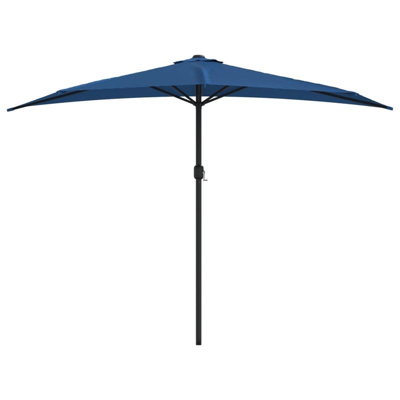 Casa si Gradina - Gradina si terasa - Umbrele si pavilioane - Umbrele - Umbrela de soare pentru balcon tija aluminiu nisipiu , tija aluminiu albastru 300x155x223cm semirotund - Infinity.ro