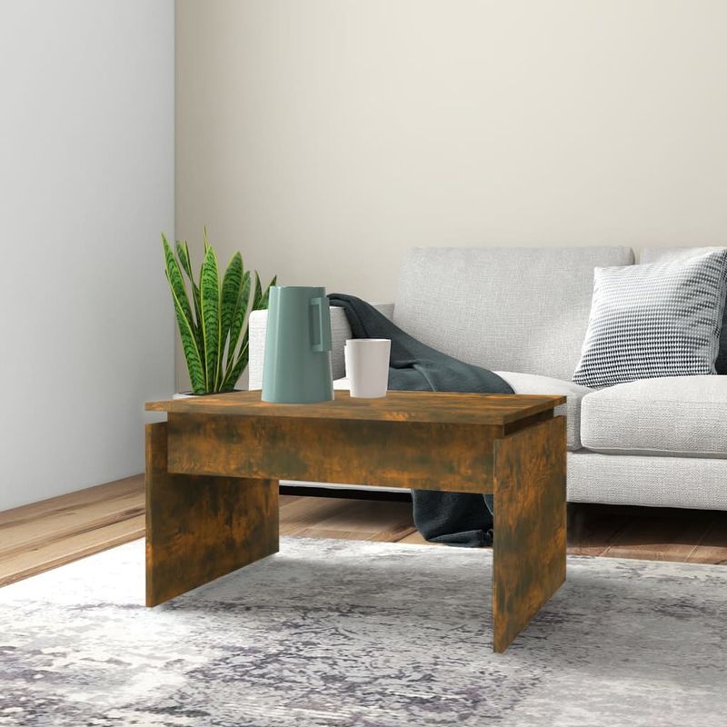 Casa si Gradina - Mobilier - Mese si birouri - Masute de cafea - Masuta de cafea, stejar fumuriu, 68x50x38 cm, lemn prelucrat - Infinity.ro
