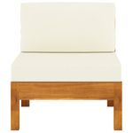 Casa si Gradina - Gradina si terasa - Mobilier exterior - Canapele si fotolii gradina - Fotoliu de gradina cu pernă, lemn masiv de acacia, model canapea de mijloc - Infinity.ro