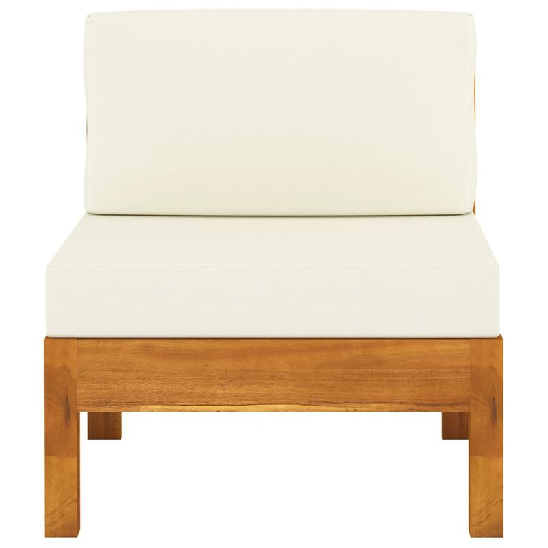 Casa si Gradina - Gradina si terasa - Mobilier exterior - Canapele si fotolii gradina - Fotoliu de gradina cu pernă, lemn masiv de acacia, model canapea de mijloc - Infinity.ro