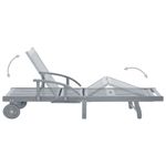 Casa si Gradina - Gradina si terasa - Mobilier exterior - Scaune si sezlonguri gradina - Sezlong de gradina cu perna, lemn masiv de acacia - Infinity.ro