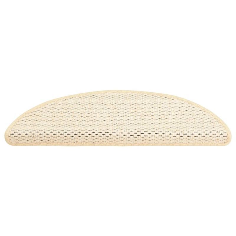 Casa si Gradina - Textile si covoare - Covoare - Covoare casa - Covorase scari autoadezive 15 buc. crem 56x17x3 cm aspect sisal - Infinity.ro
